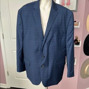 Men's Chaps Plaid Blue Blazer
